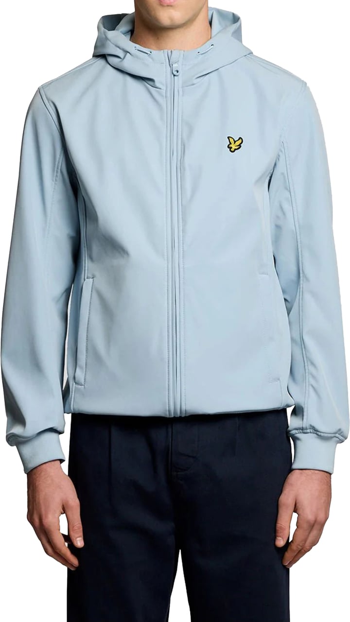 Lyle & Scott Lyle&scott Mesh Back Softshell Jacket Jackets Lichtblauw Jk2200v Blauw