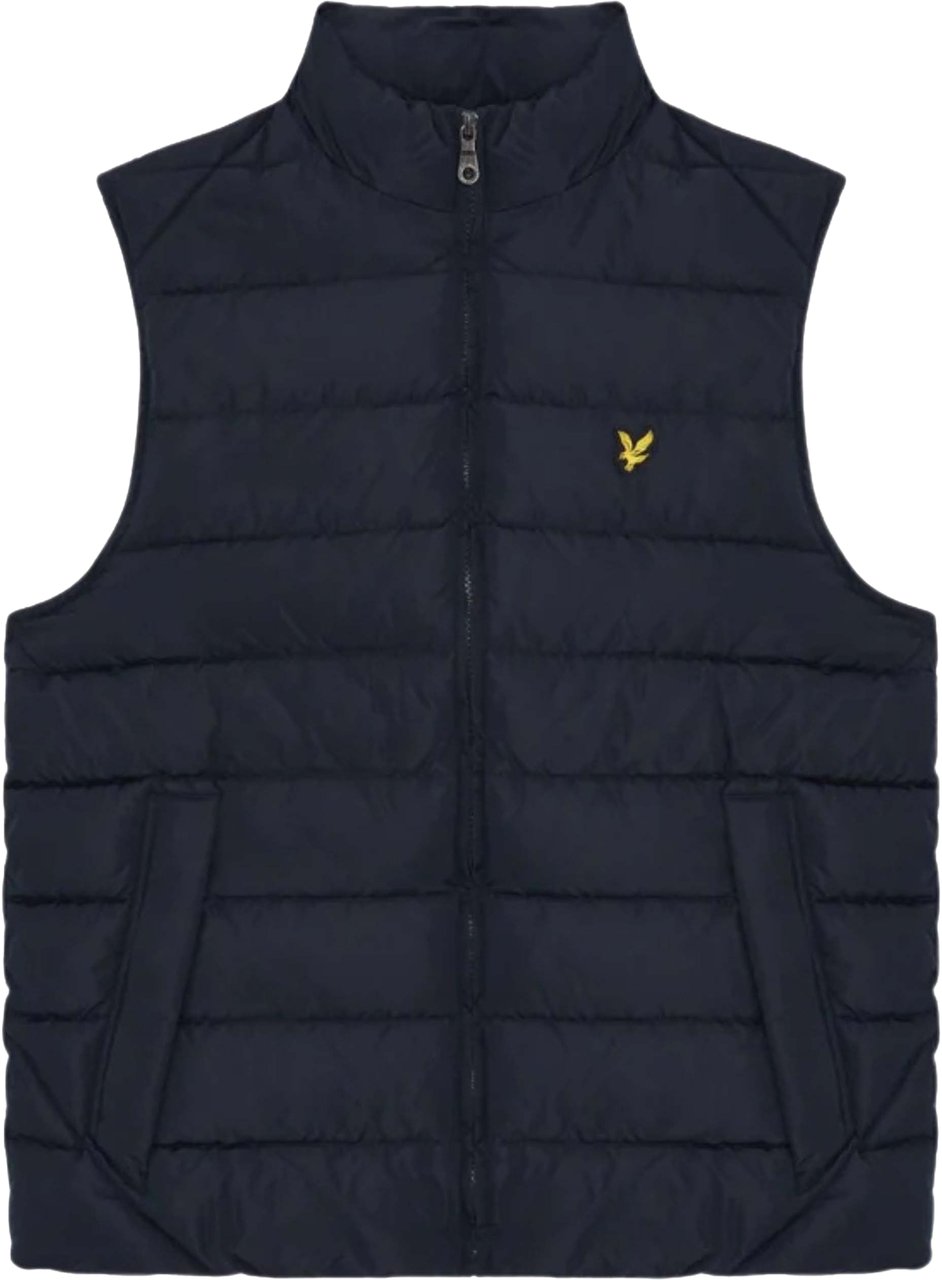 Lyle & Scott Lyle&scott Quilted Gilet Bodywarmers Donkerblauw Jk2401v Blauw
