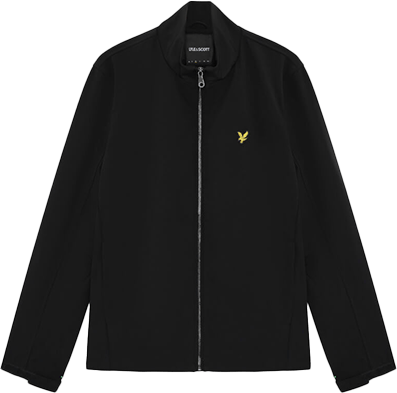 Lyle & Scott Lyle & Scott Mesh Back Softshell Funnel Neck Jacket Zwart