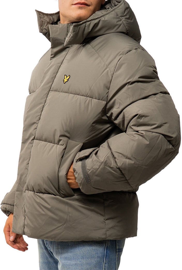 Lyle & Scott Hooded Puffer Jacket Groen