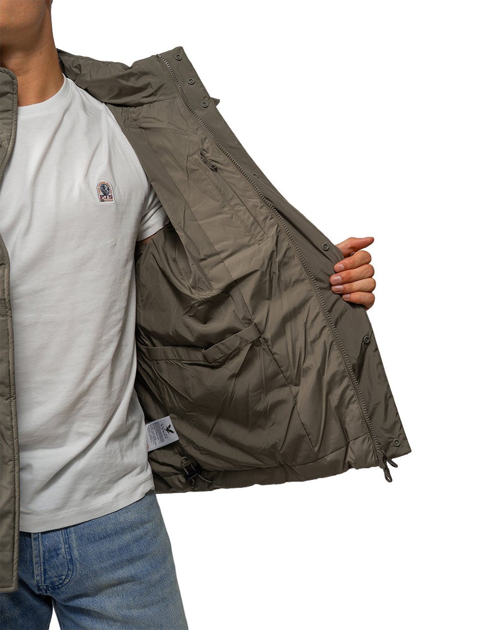 Lyle & Scott Hooded Puffer Jacket Groen
