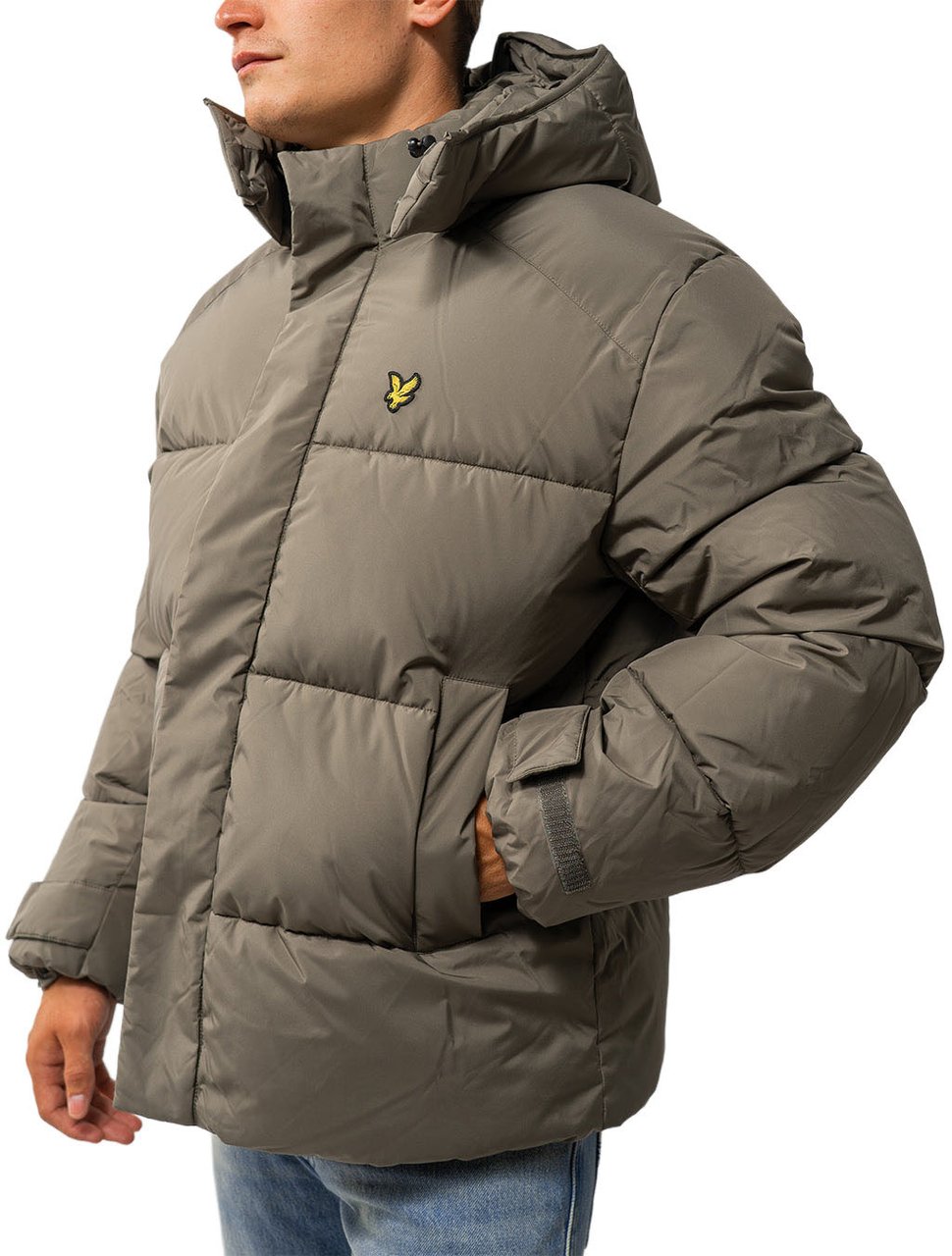 Lyle & Scott Hooded Puffer Jacket Groen