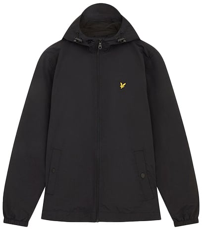 Lyle & Scott Zip Through Hooded Jacket Zwart