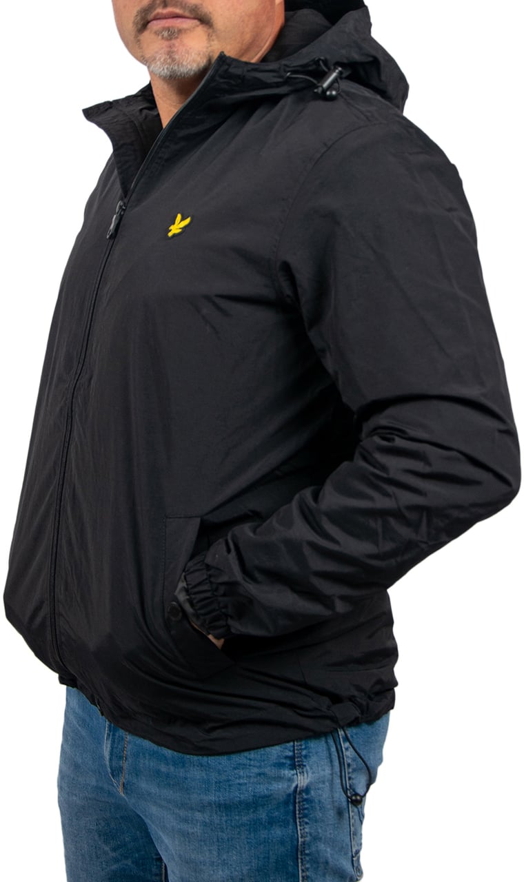 Lyle & Scott Zip Through Hooded Jacket Zwart