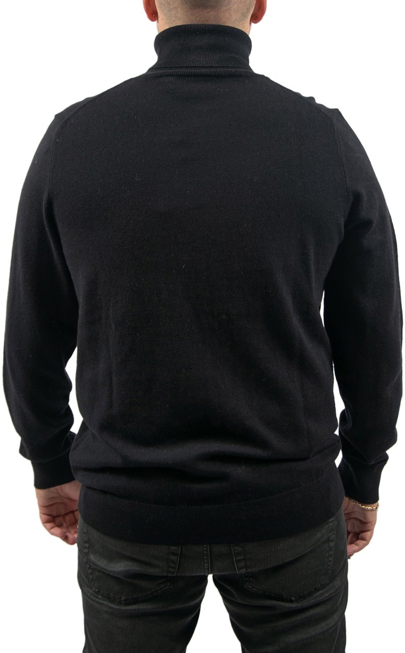Lyle & Scott Cotton Merino TurleNeck Jumper Zwart