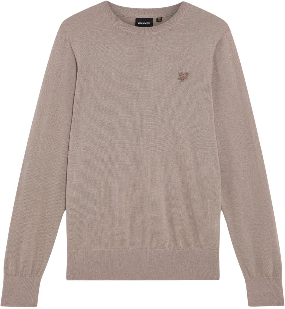 Lyle & Scott Lyle&scott Tonal Eagle Merino Truien Taupe Kn2121vc Taupe