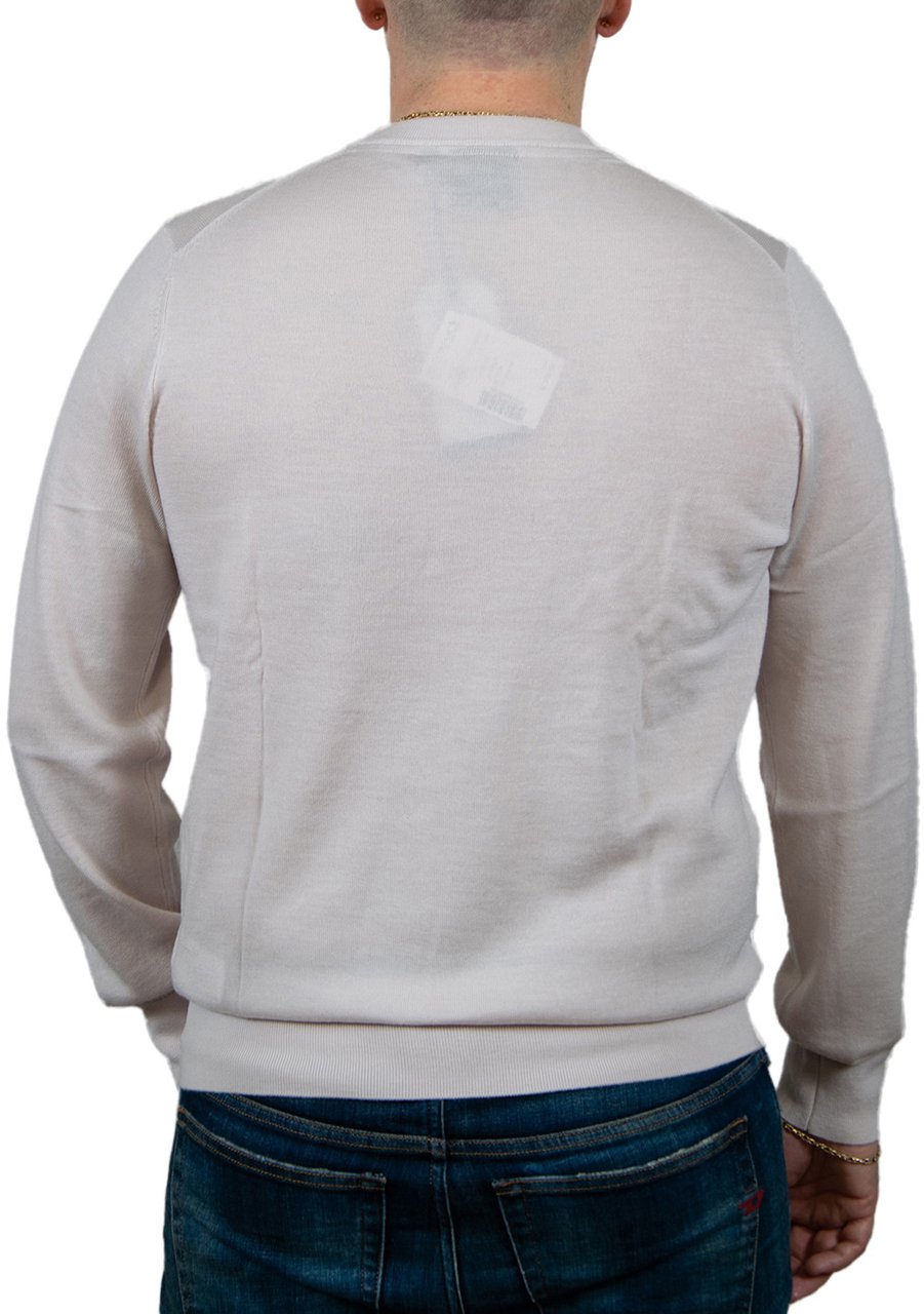 Lyle & Scott Tonal Eagle Merino Crew Neck Jumper Roze
