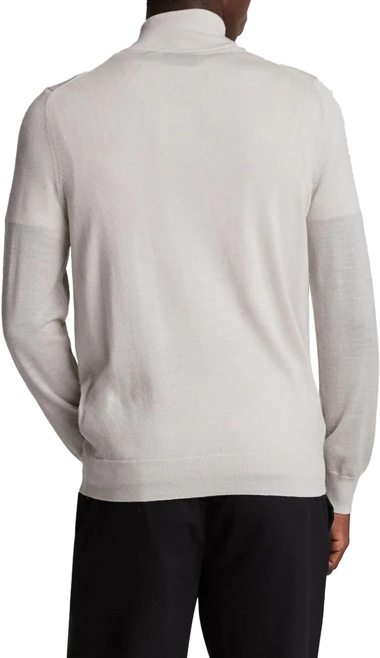 Lyle & Scott Lyle&scott Tonal Eagle Merino Quarter Zip Jumper Truien Beige Kn2122vc Beige