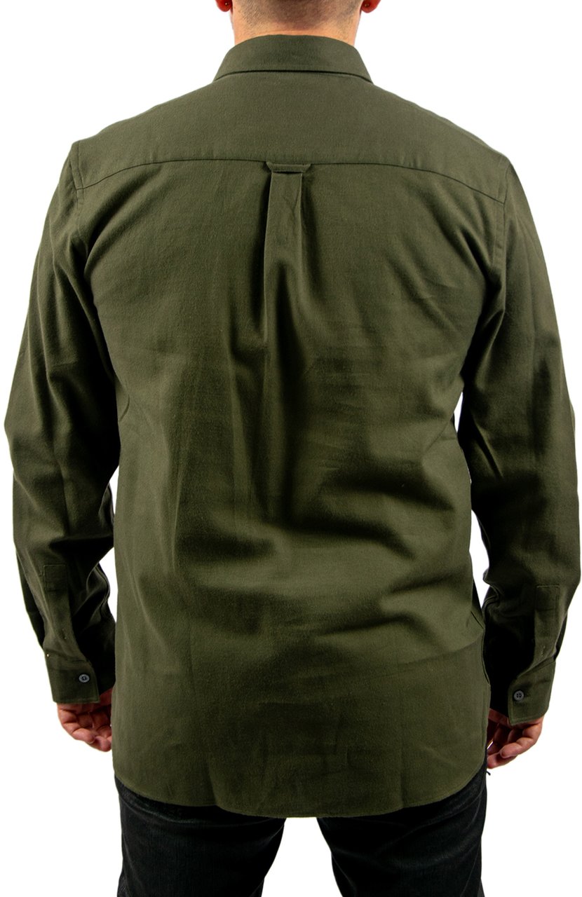 Lyle & Scott Plain Flannel Shirt Groen