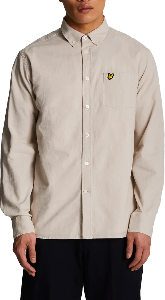 Lyle & Scott Lyle&scott Linen Lange Mouw Overhemden Beige Lw2004v W870 Beige