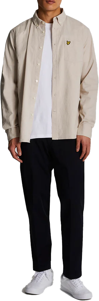 Lyle & Scott Lyle&scott Linen Lange Mouw Overhemden Beige Lw2004v W870 Beige