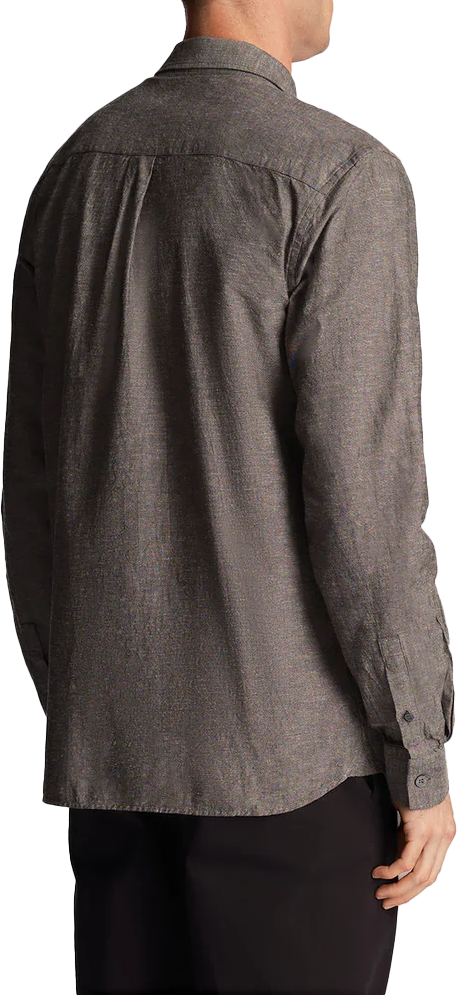 Lyle & Scott Lyle&scott Linen Lange Mouw Overhemden Donkerblauw Lw2004v Z271 Blauw