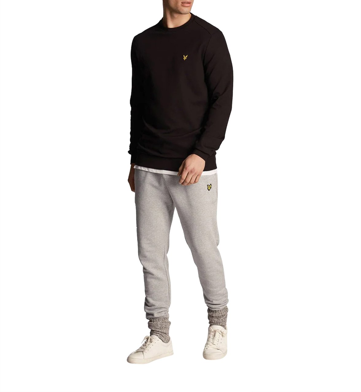 Lyle & Scott Crew Neck Fly Fleece Zwart