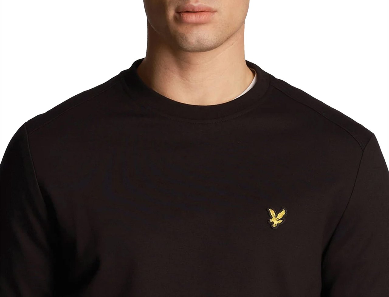 Lyle & Scott Crew Neck Fly Fleece Zwart