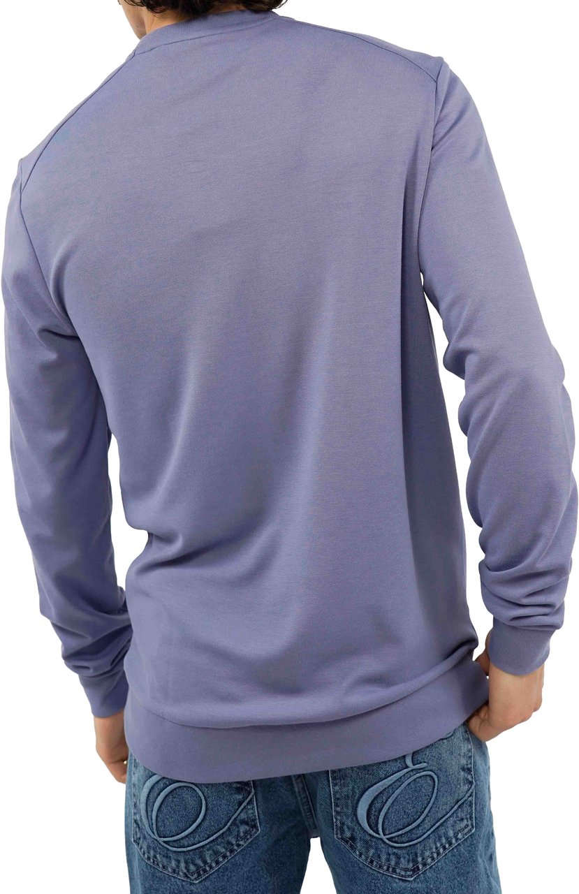 Lyle & Scott Crew Neck Fly Trui Blauw