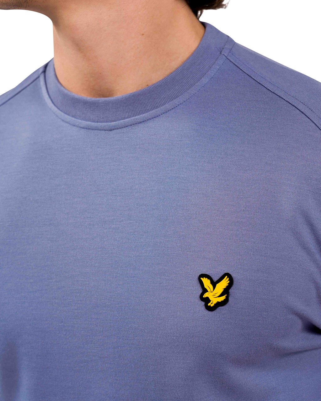 Lyle & Scott Crew Neck Fly Trui Blauw