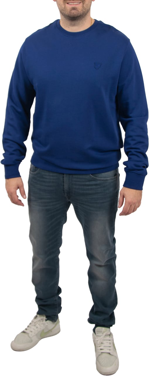 Lyle & Scott Lyle & Scott Superfine Crew Neck Sweatshirt Blauw