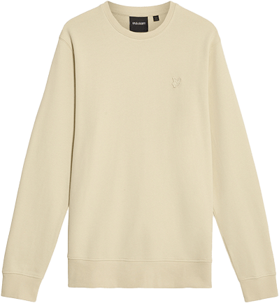Lyle & Scott Lyle & Scott Superfine Crew Neck Sweatshirt Beige