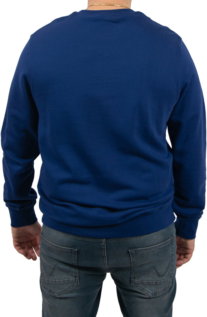 Lyle & Scott Lyle & Scott Superfine Crew Neck Sweatshirt Blauw