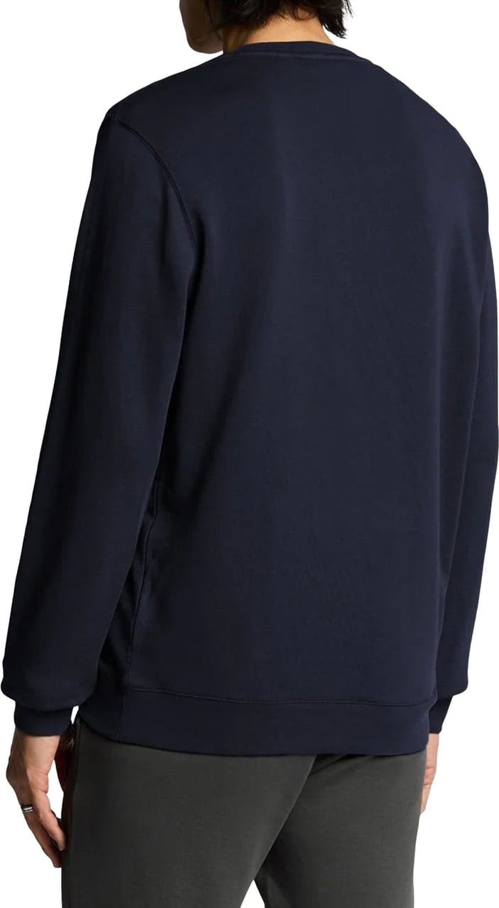Lyle & Scott Lyle&scott Superfine Crew Neck Sweaters Donkerblauw Ml2255ton Blauw