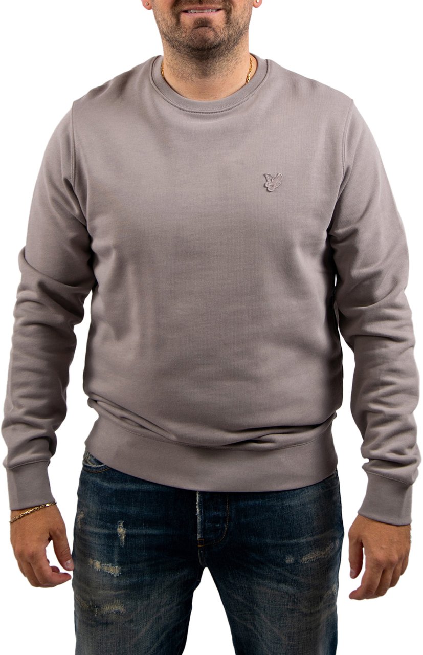 Lyle & Scott Superfine Crew Neck Sweatshirt Grijs