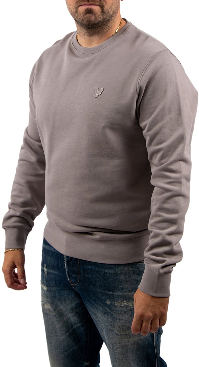 Lyle & Scott Superfine Crew Neck Sweatshirt Grijs