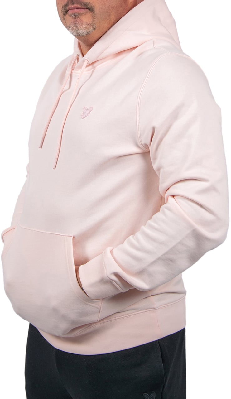 Lyle & Scott Superfine Pullover Hoodie Roze