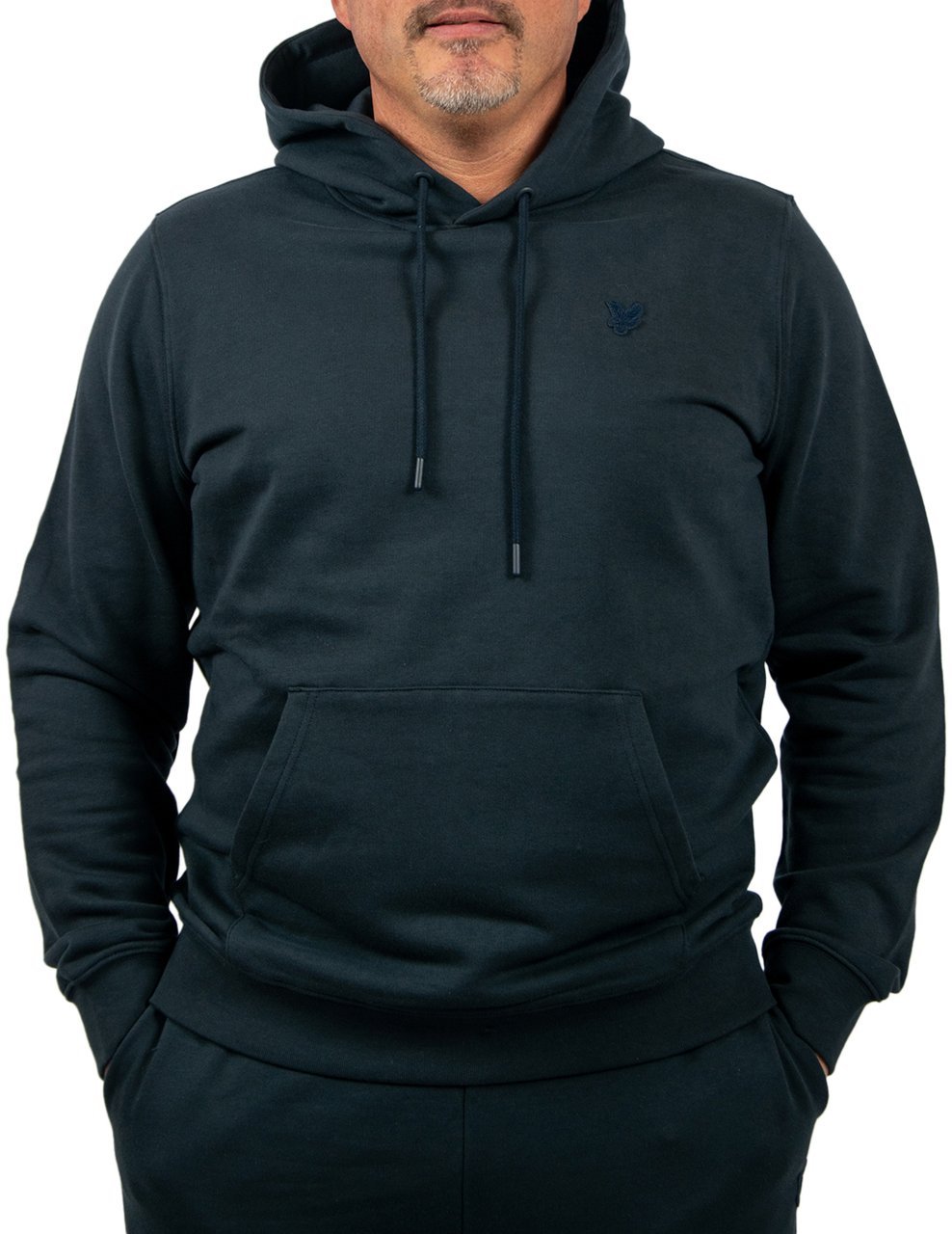 Lyle & Scott Superfine Pullover Hoodie Blauw