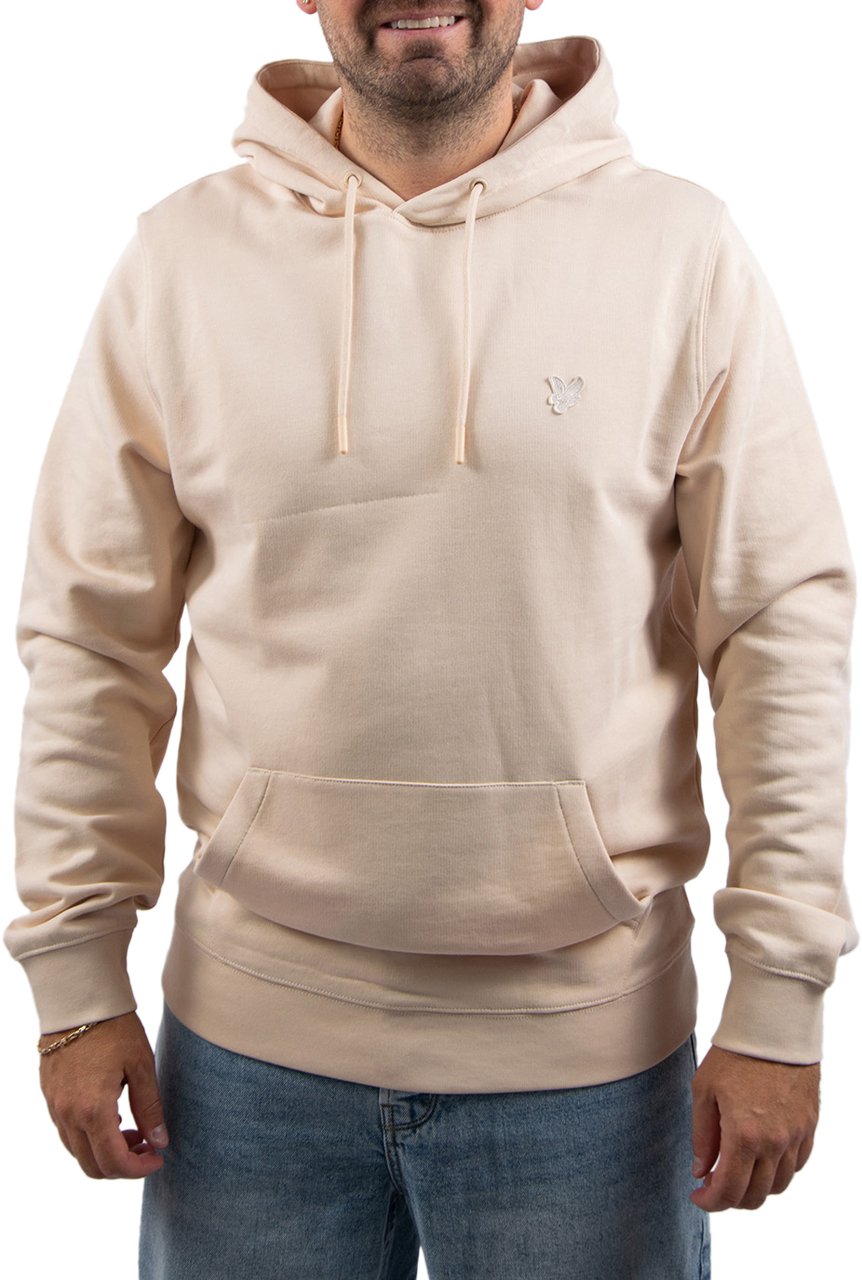 Lyle & Scott Superfine Pullover Hoodie Beige