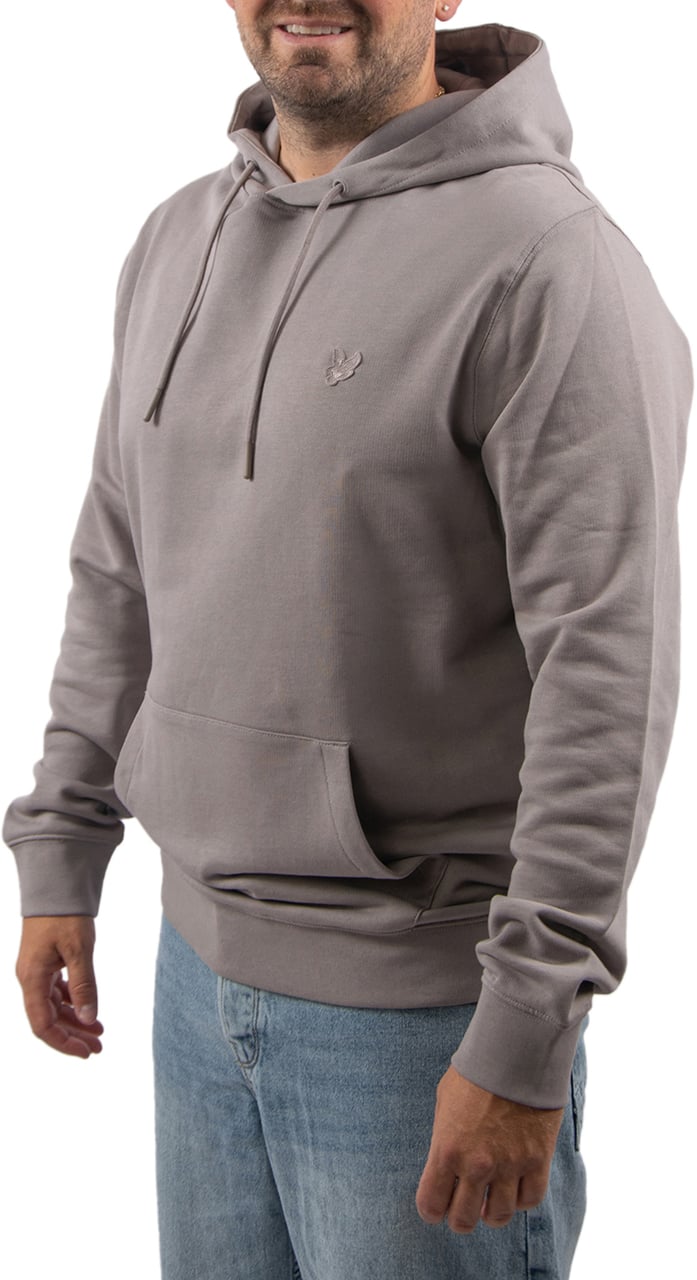 Lyle & Scott Superfine Pullover Hoodie Grijs