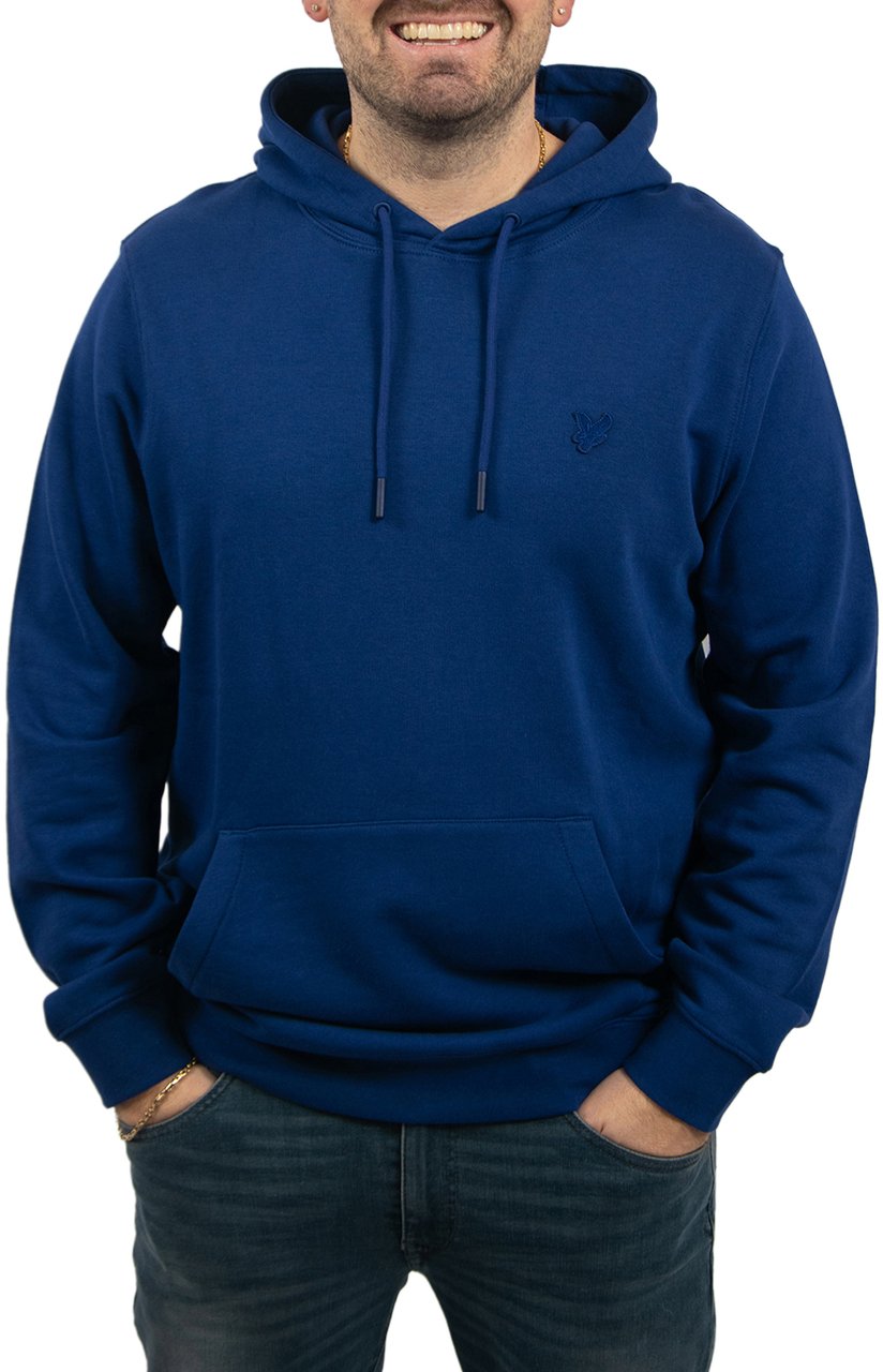 Lyle & Scott Superfine Pullover Hoodie Blauw