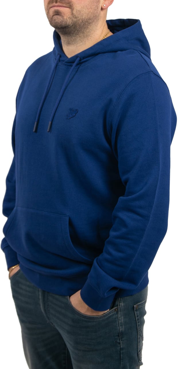 Lyle & Scott Superfine Pullover Hoodie Blauw