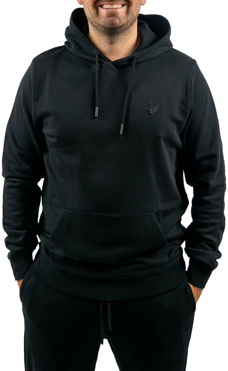 Lyle & Scott Superfine Pullover Hoodie Zwart