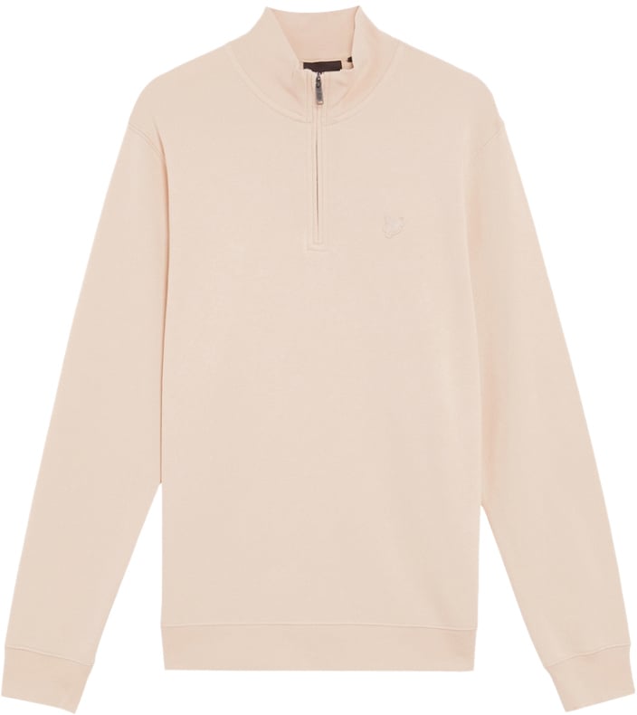 Lyle & Scott Lyle & Scott Superfine Quarter Zip Sweatshirt Beige