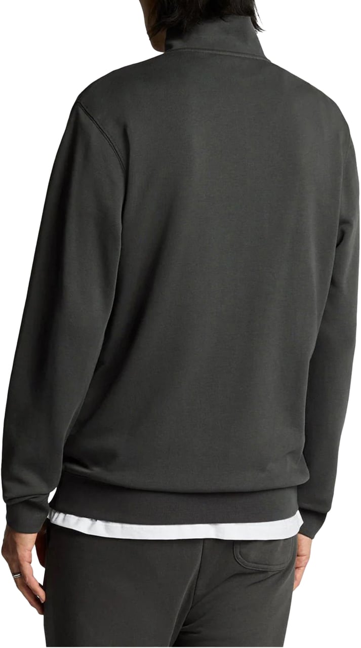 Lyle & Scott Lyle&scott Superfine Quarter Zip Sweaters Donkergrijs Ml2258ton Grijs
