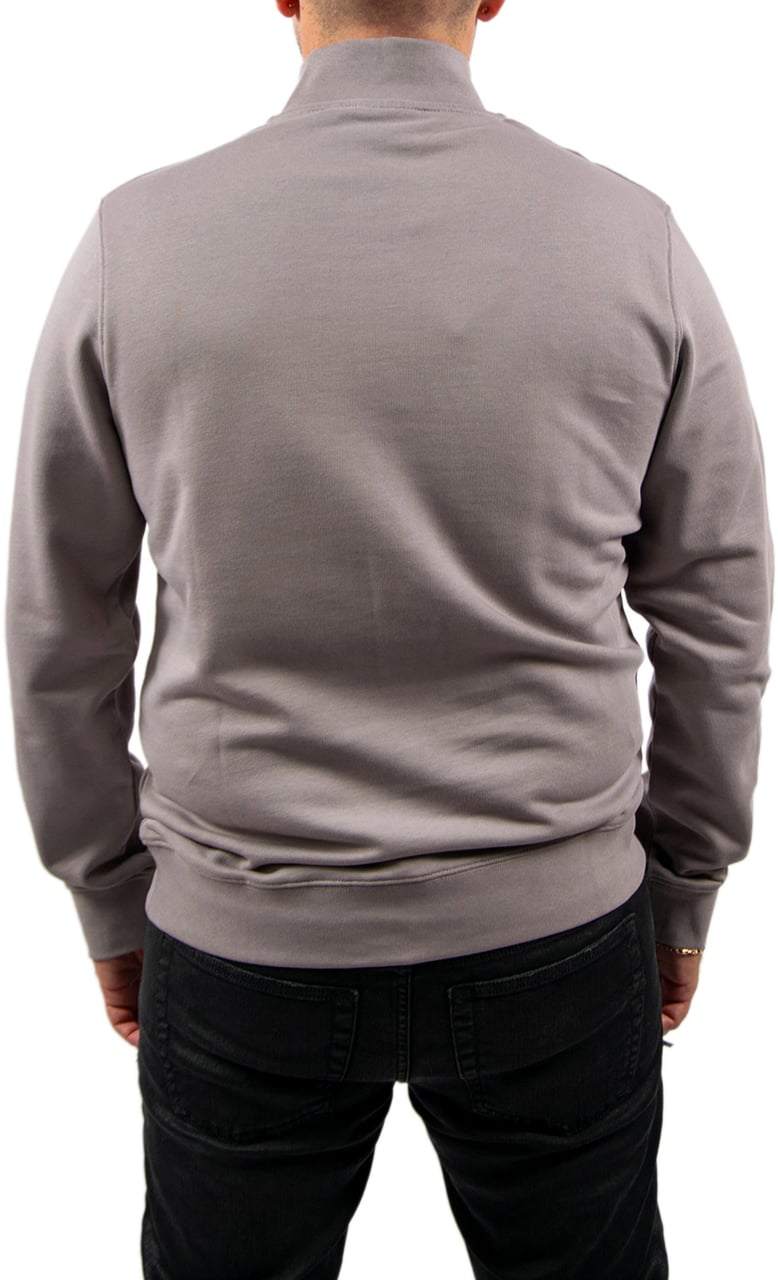 Lyle & Scott Superfine Quarter Zip Sweatshirt Grijs