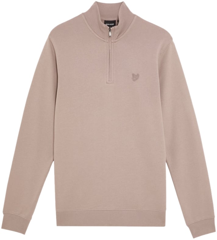 Lyle & Scott Superfine Quarter Zip Sweatshirt Grijs