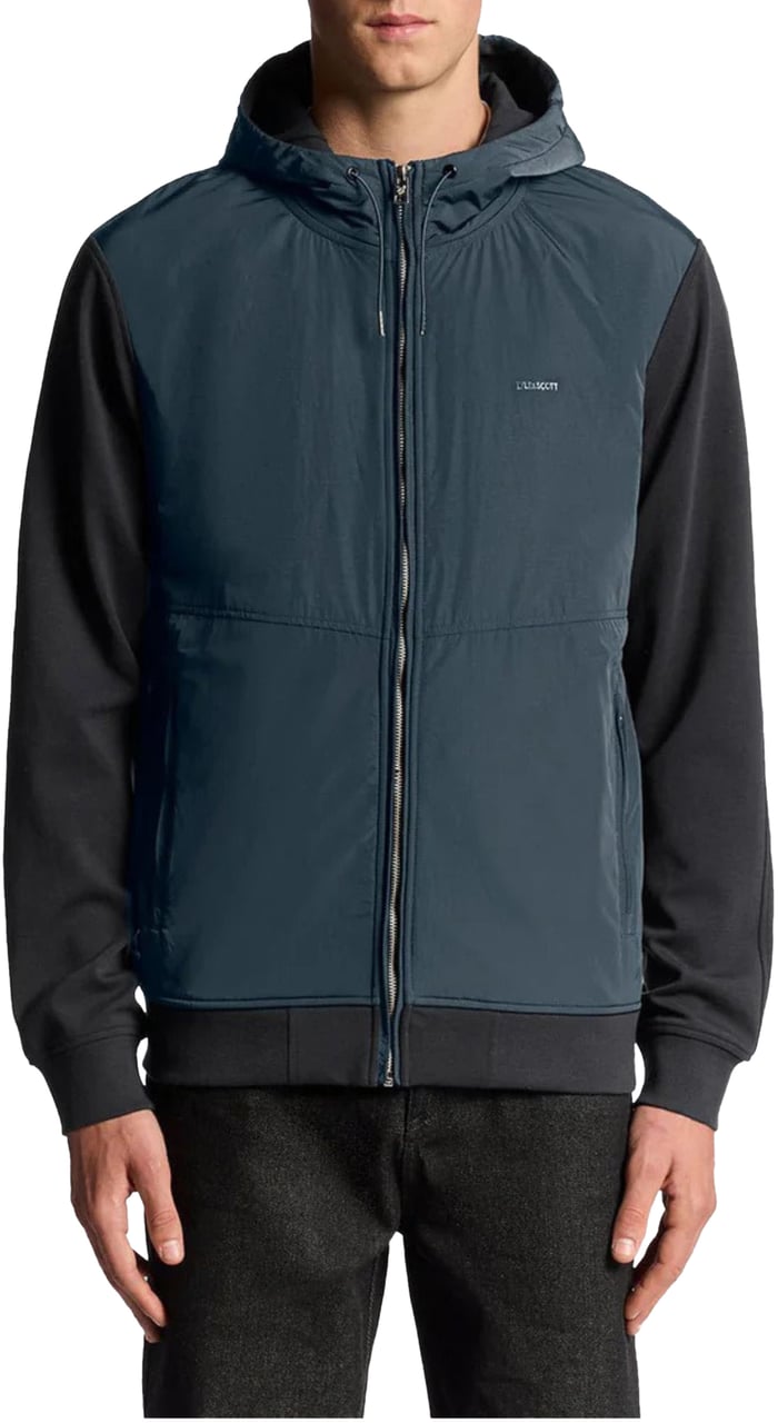 Lyle & Scott Lyle&scott Half Raglan Hybird Hoodies Donkerblauw Ml2330v Blauw