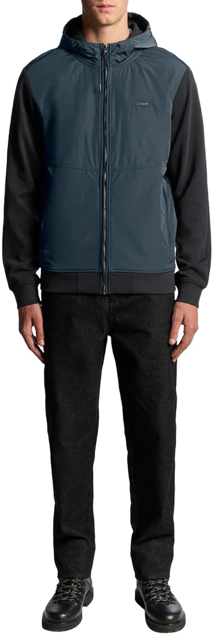 Lyle & Scott Lyle&scott Half Raglan Hybird Hoodies Donkerblauw Ml2330v Blauw