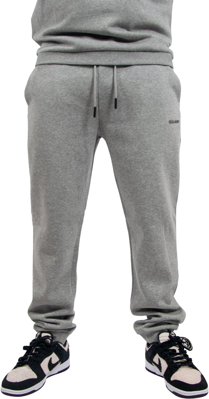 Lyle & Scott Lyle & Scott Logo Brushback Cuffed Jogger Grijs