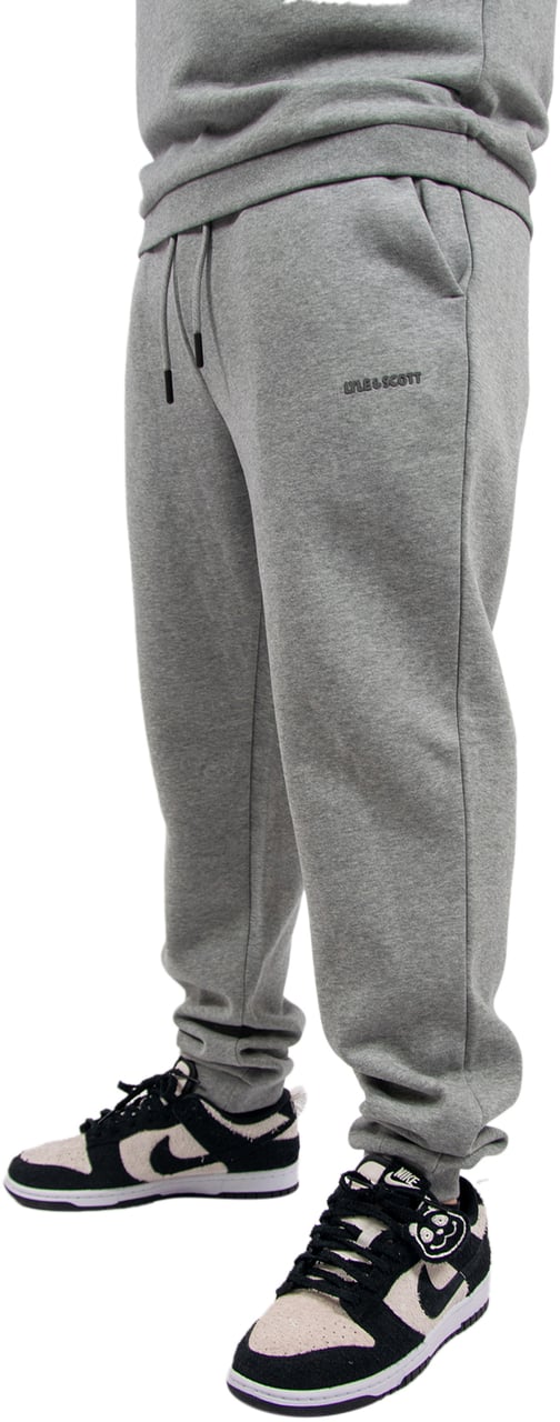 Lyle & Scott Logo Brushback Cuffed Jogger Grijs
