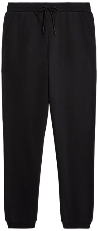 Lyle & Scott Logo Brushback Cuffed Jogger Zwart