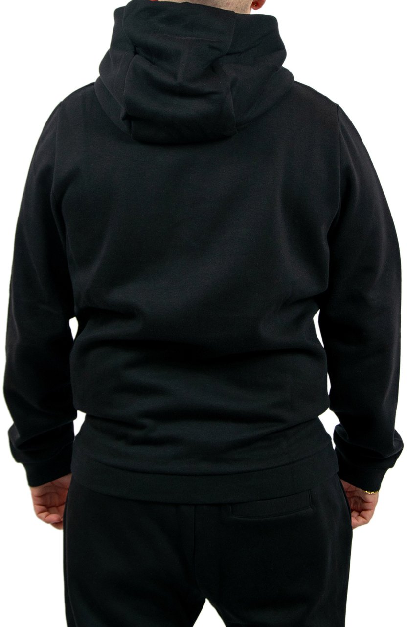 Lyle & Scott Logo Brushback Pullover Hoodie Zwart
