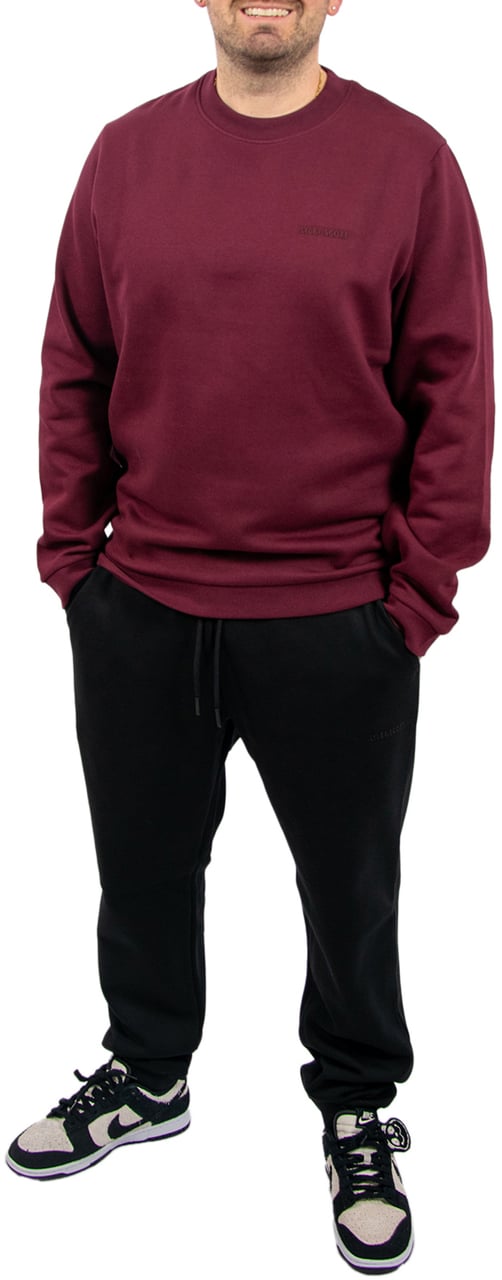 Lyle & Scott Logo Brushback Crew Neck Sweatshirt Rood