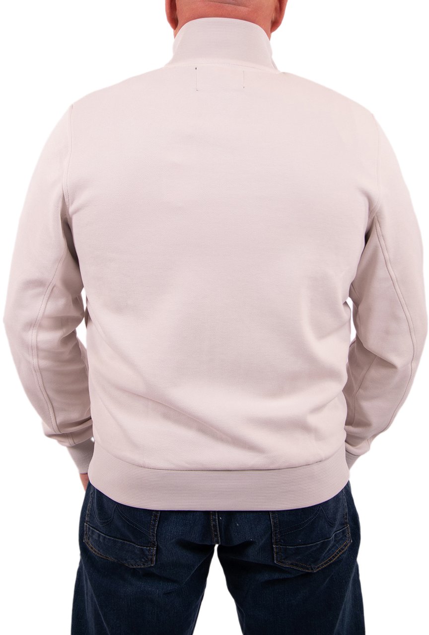 Lyle & Scott Pique Zip Through Track Jacket Beige