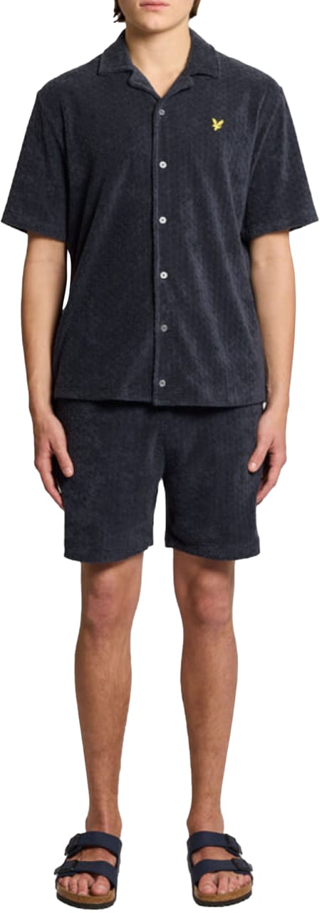 Lyle & Scott Lyle&scott Honeycomb Shorts Donkerblauw Ml2431v Blauw