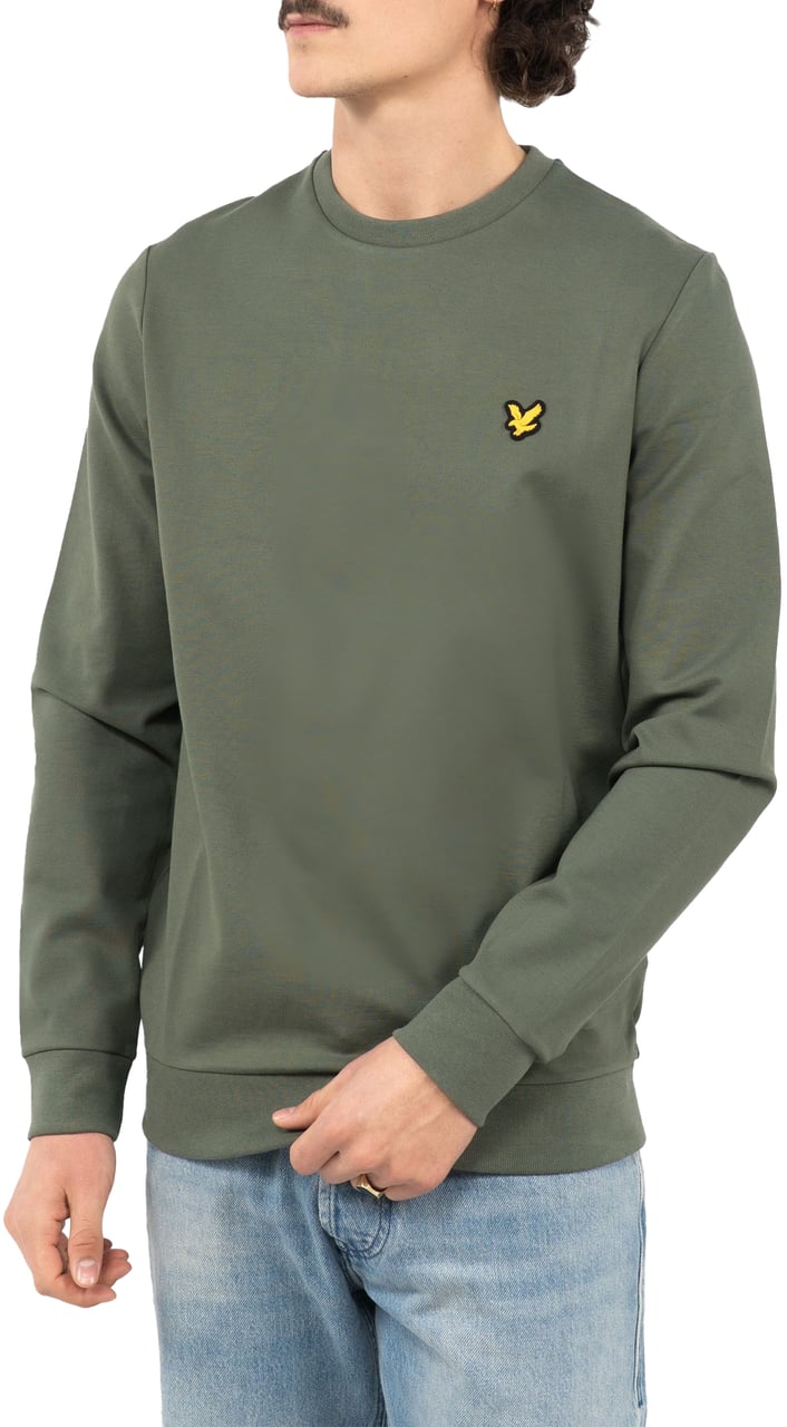Lyle & Scott Crew Neck Fly Fleece Sweater Groen