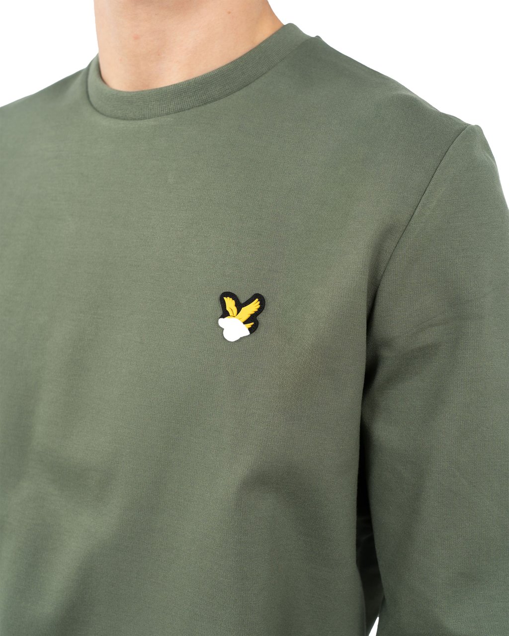 Lyle & Scott Crew Neck Fly Fleece Sweater Groen