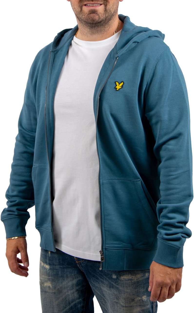 Lyle & Scott Lyle & Scott Zip Through Hoodie Blauw