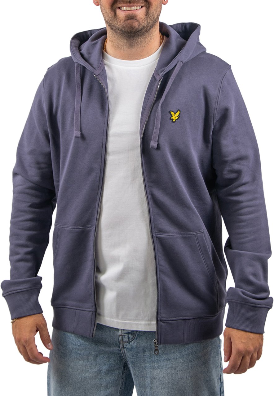Lyle & Scott Zip Through Hoodie Paars